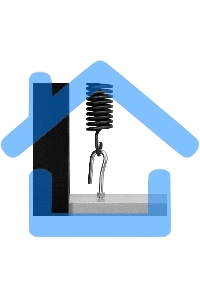 Пресс гидравлический Matrix 20 т, 640 х 540х 1500 мм (комплект из 2 частей)