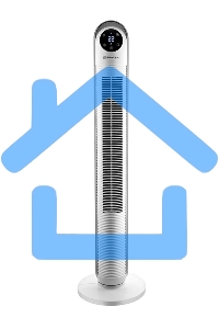 Вентилятор BRAYER BR4956, эл.упр.,пульт ДУ,вращение,мощ-ть 60Вт, LED дисплей,3 скор.Таймер