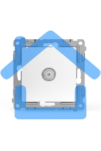 Коннектор TV СП Pixel механизм бел. TOKOV ELECTRIC TKE-PX-A1C-C01