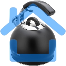 Чайник для плиты металлический Starwind Chef Concept 3л. черный (SW-CH1510)