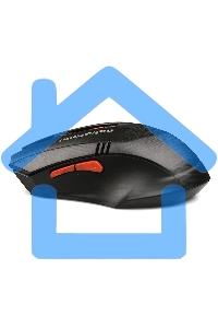 Мышь беспроводная Nakatomi MRON-04U черный, 1600 dpi, радиоканал, USB, кнопки - 6