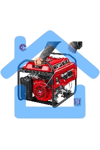 Электрогенератор бензиновый ЗУБР СБ-7000Е-3, 7 кВт, 73 дБ, 81 кг