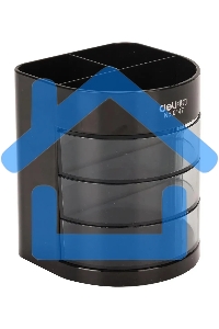 Настольный набор Deli E38253 (12 предметов) пластик, черный