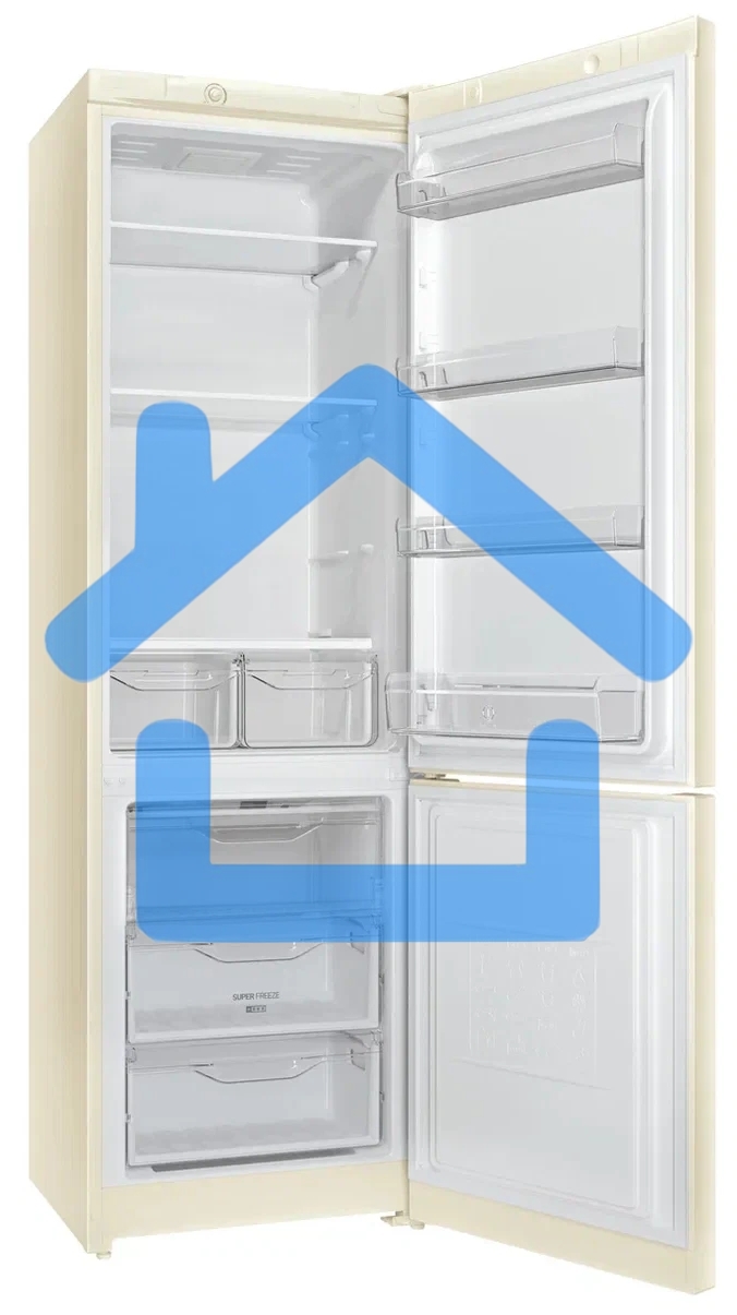 Холодильник Indesit DS 3200 E бежевый двухкамерный 252/87л морозилка снизу