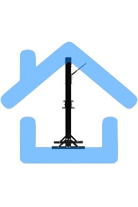 Пресс гидравлический Matrix 20 т, 640 х 540х 1500 мм (комплект из 2 частей)