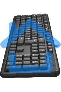 Клавиатура A4Tech KKS-3 проводная, USB, черный