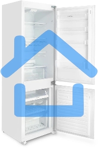 Встраиваемый холодильник Hyundai HBR 1771 2-хкамерн. белый