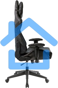 Кресло игровое A4Tech Bloody GC-500, черный, эко.кожа, крестовина пластик