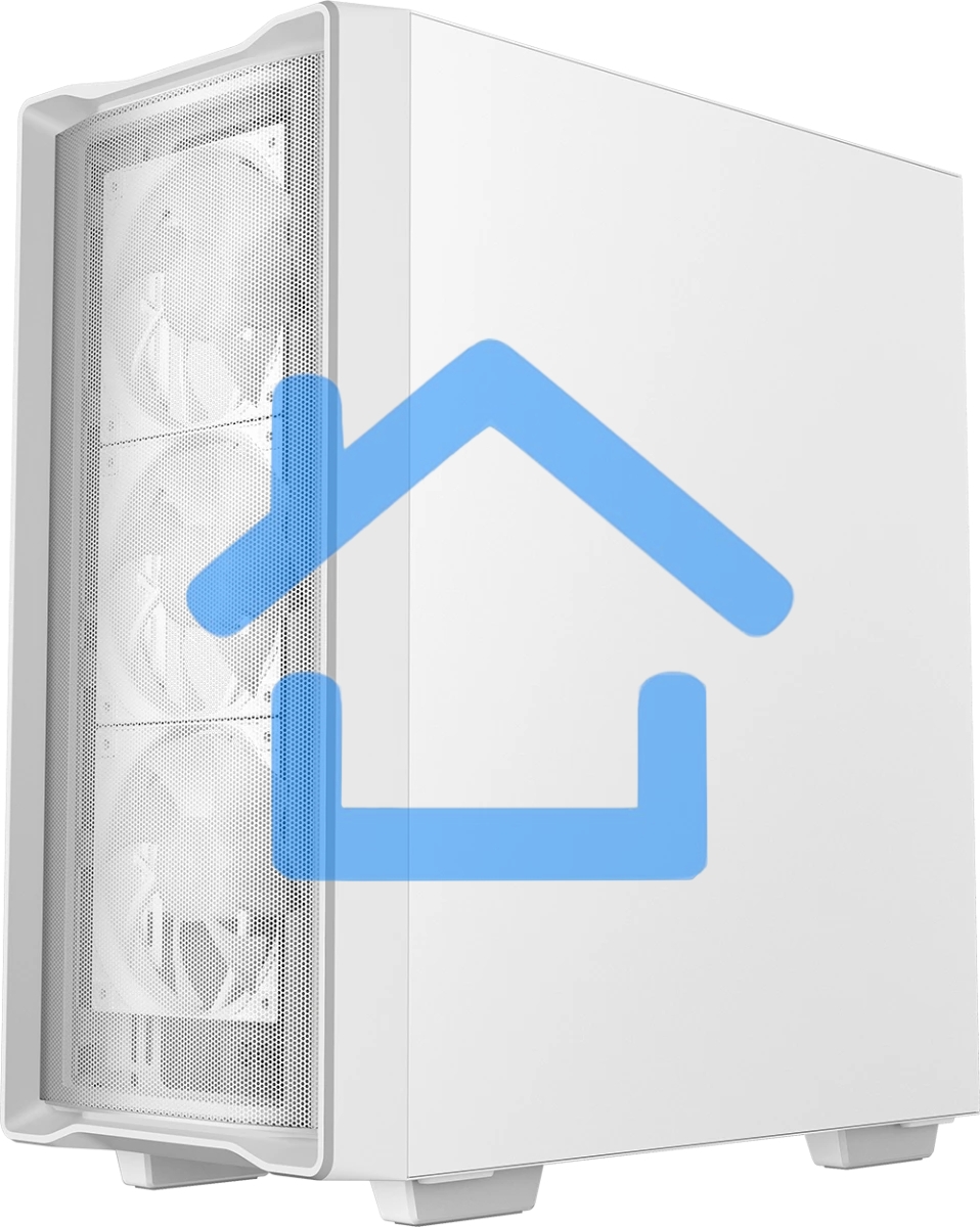 Компьютерный корпус Deepcool CC560 MESH V2 WH без БП, боковое окно (закаленное стекло), 3x120мм ARGB LED вентилятор спереди и 1x120мм ARGB LED вентилятор сзади, белый, ATX