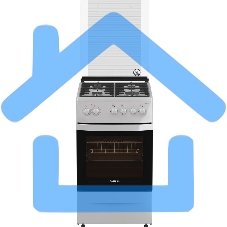 Плита комбинированная Darina 1D1 КМ 241 311 W белый/черный, конфорок 4 шт, духовка 50 л, 50 см x 85 см x 60 см