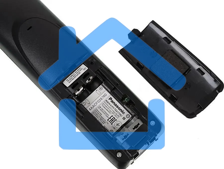 Телефон беспроводной (DECT) Panasonic KX-TG1711RUB черный АОН, Caller ID,12 мелодий звонка,подсветка дисплея,поиск трубки