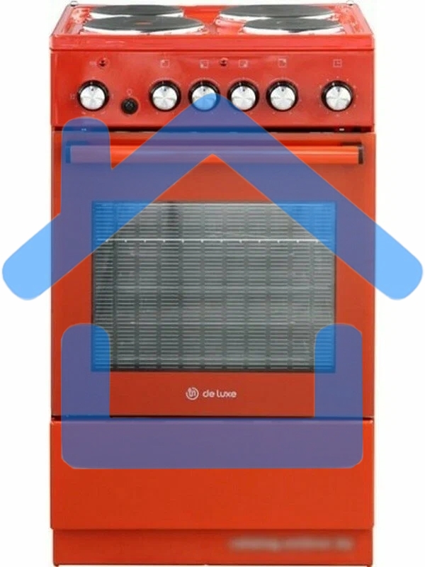 Плита электрическая De Luxe 5004.16э-017 терракотовый, конфорок 4 шт, духовка 46 л, гриль, 50 см x 85 см x 50 см