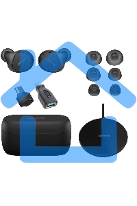 Наушники с микрофоном Jabra Evolve 2 Buds черный внутриканальные BT в ушной раковине (20797-999-989)