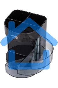 Настольный набор Deli E38253 (12 предметов) пластик, черный