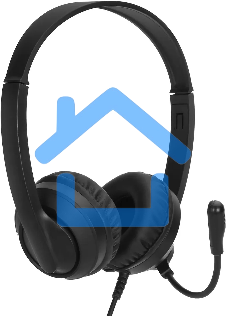 Наушники с микрофоном Оклик HS-M500 черный 1.8м накладные оголовье (1900379)