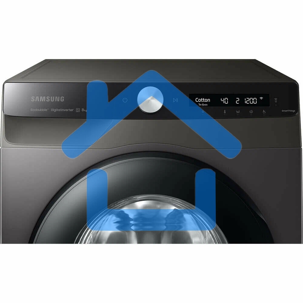 Стиральная машина Samsung WW80AG6S28AX/LD серая, загрузка фронтальная 8кг, 1200 об/мин., класс: A