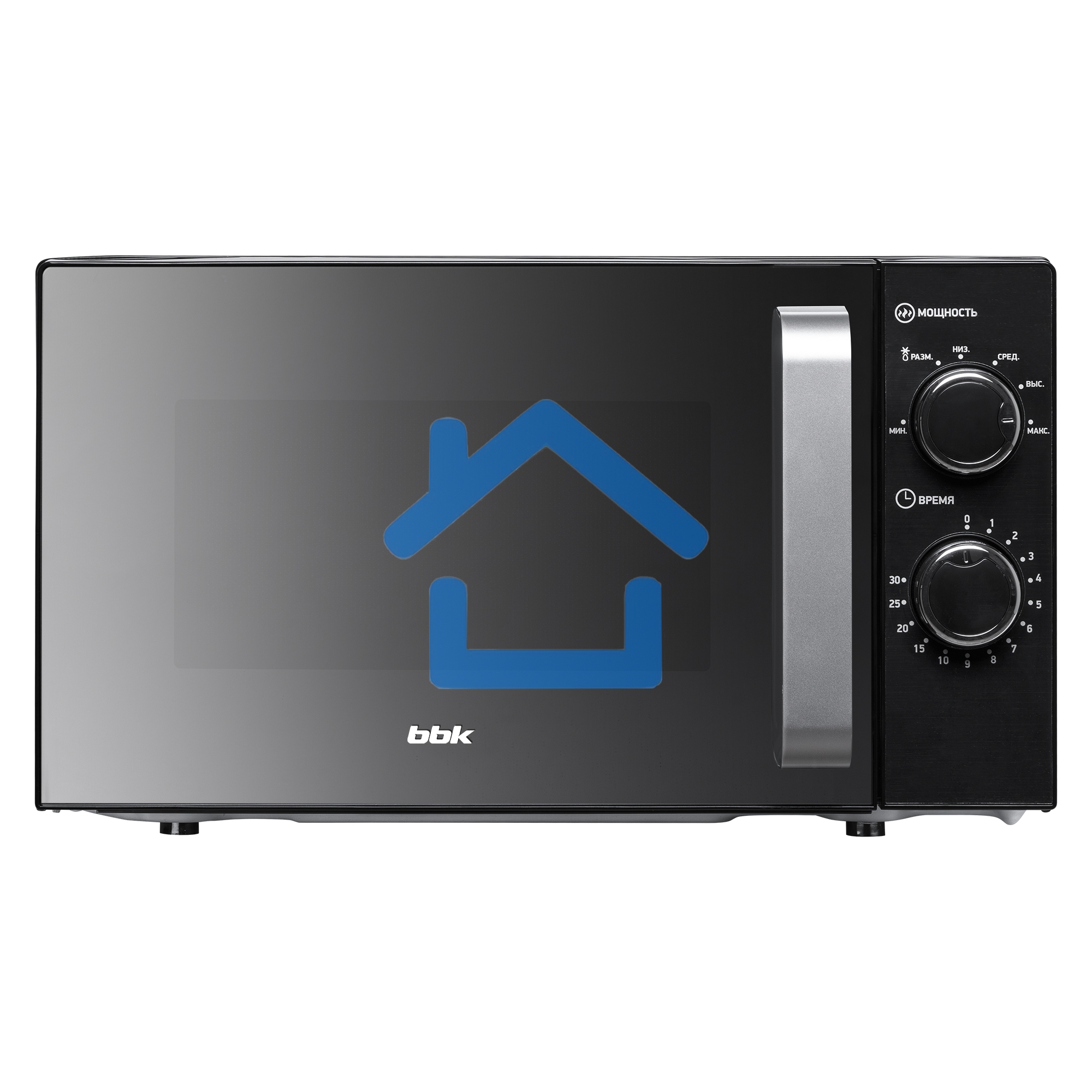 Микроволновая печь BBK 20MWS-776M/B-M черный, 20 л, 700 Вт, переключатели - поворотный механизм