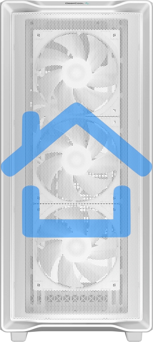Компьютерный корпус Deepcool CC560 MESH V2 WH без БП, боковое окно (закаленное стекло), 3x120мм ARGB LED вентилятор спереди и 1x120мм ARGB LED вентилятор сзади, белый, ATX