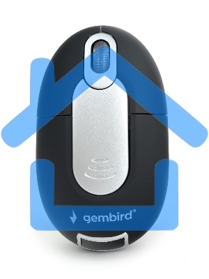 Мышь беспроводная Gembird MUSW-600 черный, 1200 dpi, радиоканал, USB, кнопки - 3