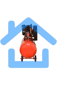 Компрессор поршневой Ресанта КП-100/400Р масляный 400л/мин 100л 2500Вт красный/черный