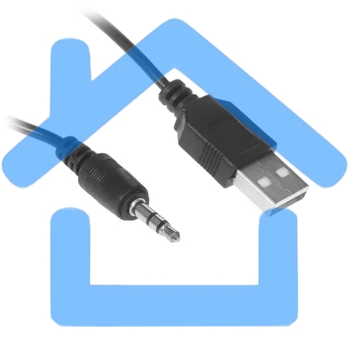 Акустическая система Gembird SPK-201, черный МДФ,2х2,5 Вт, регулятор громкости, USB