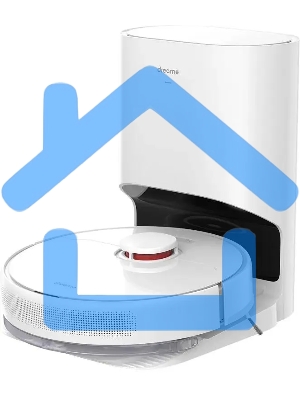 Робот-пылесос DreameBot Robot Vacuum and Mop D9 Plus белый, 3200 мА*ч Li-Ion, уборка влажная/сухая, пылесборник контейнер 0.4 л