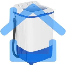 Стиральная машина Белоснежка XR800B белая, загрузка вертикальная 8 кг, 0 об/мин., класс: A