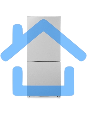 Холодильник Бирюса Б-M6041 металлик двухкамерный 183/85л морозилка снизу