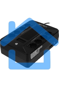 Источник бесперебойного питания SMARTWATT UPS SAFE PRO LCD 800 черный 800/480 ВА/Вт, напольный/настенный, линейно-интерактивный, LCD дисплей, Shuko CEE7/4 - 8 шт. (4 шт. с резервным питанием, 4 шт. - сетевой фильтр)