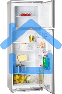 Холодильник Atlant МХМ-2835-08 серебристый двухкамерный 202/70л морозилка сверху