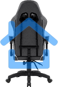 Кресло игровое Defender Fortune серый/белый, класс 4, PU