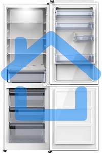 Холодильник Hyundai CC30031 белый двухкамерный 194/102л морозилка снизу ручное размораживание