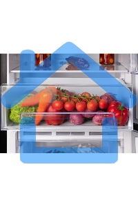 Холодильник Nordfrost NRB 131 B черный двухкамерный 170/100 л морозилка снизу, капельная система