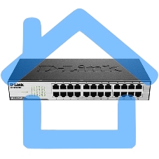 Неуправляемый коммутатор D-Link DES-1024D/H2A с 24 портами 10/100Base-TX