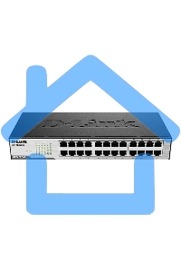 Неуправляемый коммутатор D-Link DES-1024D/H2A с 24 портами 10/100Base-TX