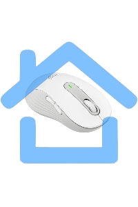 Мышь беспроводная Logitech Signature M650 L белый, 4000 dpi, радиоканал, Bluetooth, USB, кнопки - 5