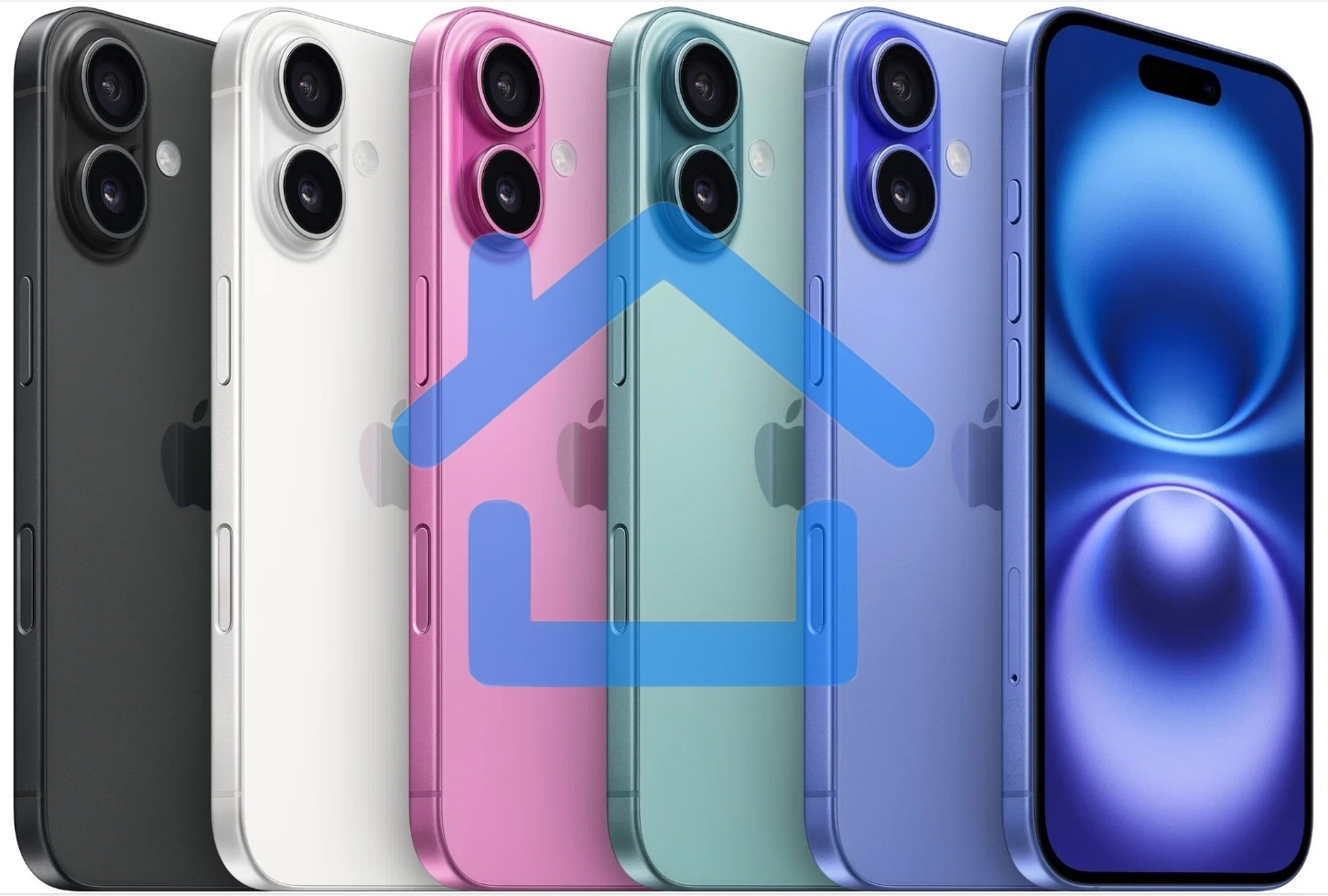 Смартфон Apple iPhone 16 A3287, 8/128Gb, бирюзовый