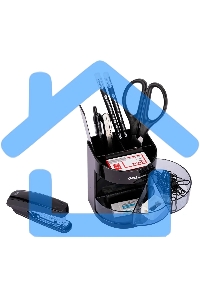 Настольный набор Deli E38253 (12 предметов) пластик, черный