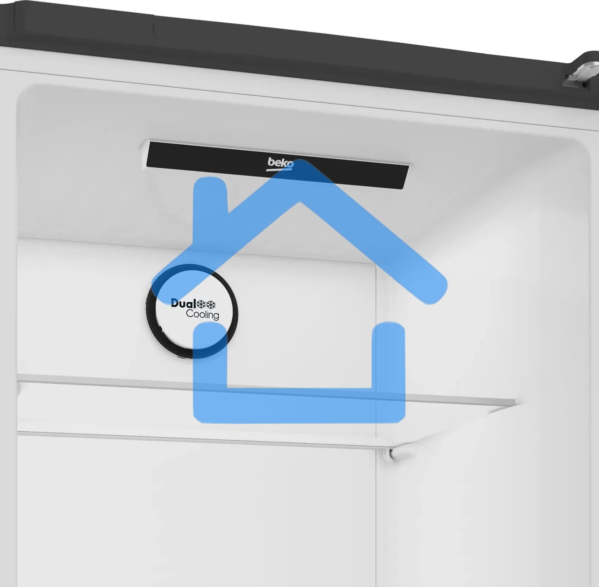 Холодильник Beko B3R0CNK362HG серый, двухкамерный, 220/100л, морозилка снизу No Frost