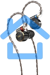 Наушники вкладыши Fiio FD3 1.2м черный/медный проводные в ушной раковине