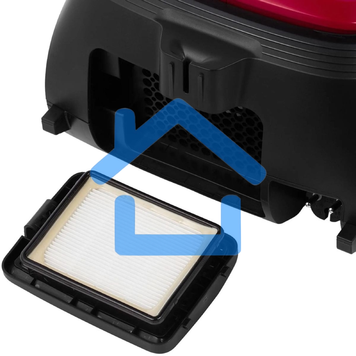 Пылесос Sharp ECKB19RR, красный/черный, 350/1900 Вт, уборка сухая, пылесборник мешок 2.3 л