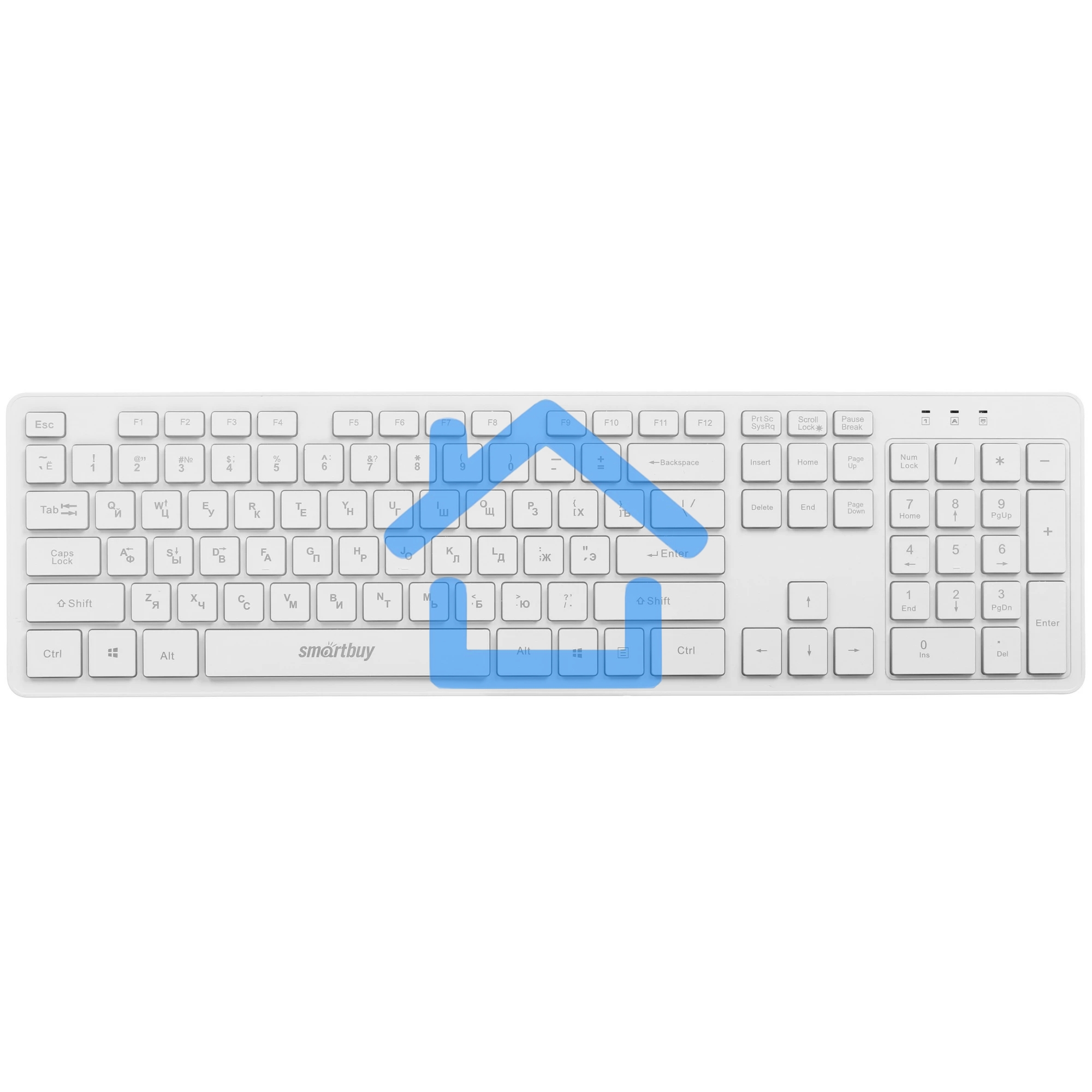Клавиатура проводная с подсветкой Smartbuy ONE 305 USB белая SBK-305U-W