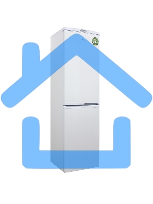 Холодильник DON R-297 B белый двухкамерный 225/140л морозилка снизу