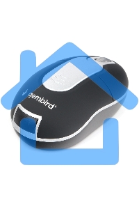 Мышь беспроводная Gembird MUSW-600 черный, 1200 dpi, радиоканал, USB, кнопки - 3