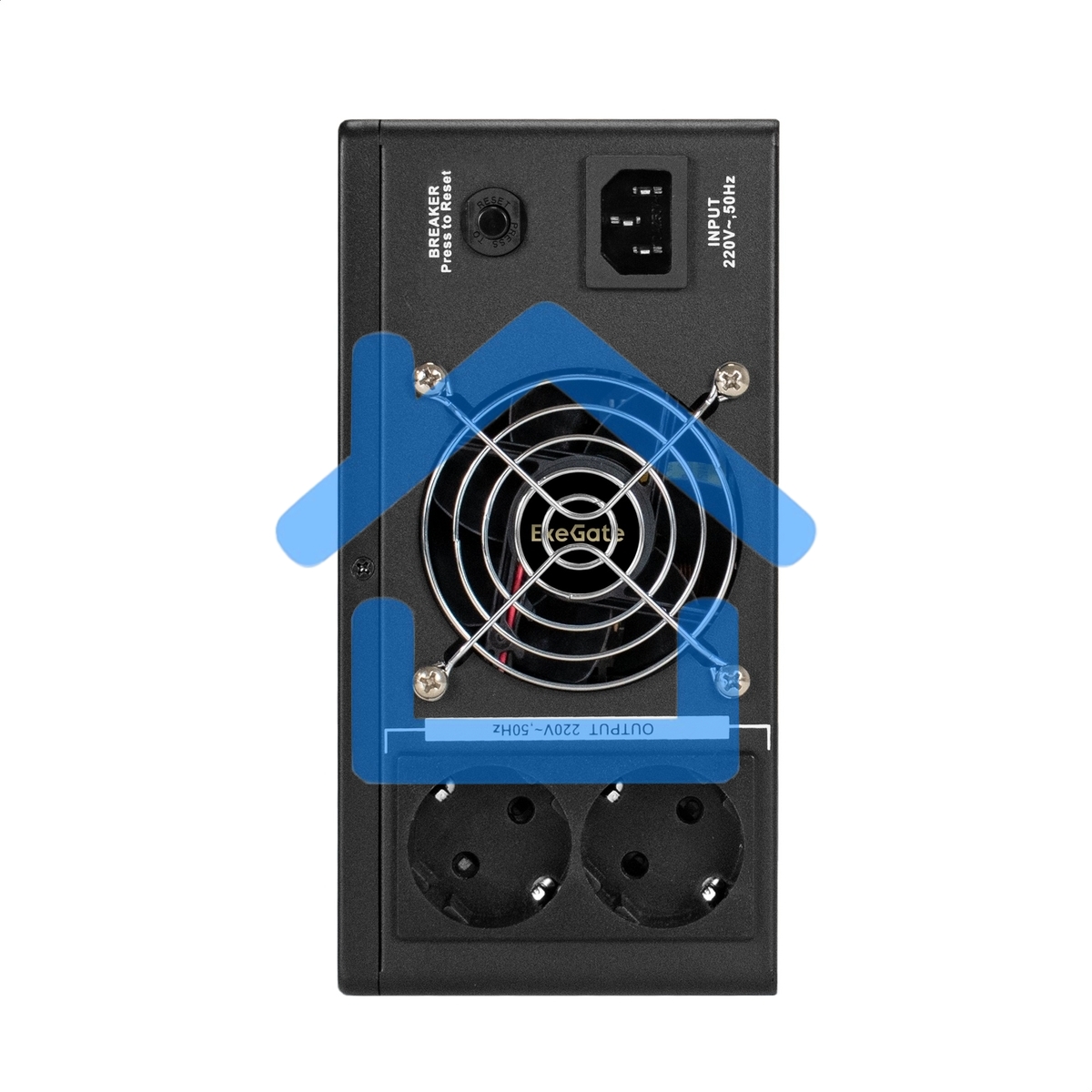 Комплект ИБП EX295992RUS + батарея 120Aч EX285657RUS 1шт (инвертор, синус, для котла, PF=1, настенный) ExeGate IdealSine SR-600.LCD.2SH <600VA/600W, чистая синусоида, цветной LCD-дисплей, 2*Schuko, крепление настенное, черный> + батарея ExeGate HRL 12-120