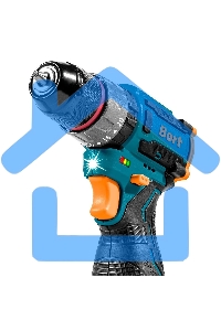 Дрель-шуруповерт Bort BAB-16U, Аккумуляторная, 16.8В, 2 АКБ, Кейс