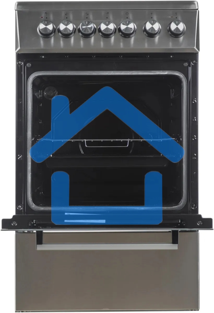 Плита электрическая Beko FSS57100GX серебристый, конфорок 4 шт, духовка 60 л, 50 см x 85 см x 60 см