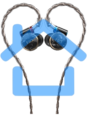 Наушники вкладыши Fiio FD3 1.2м черный/медный проводные в ушной раковине