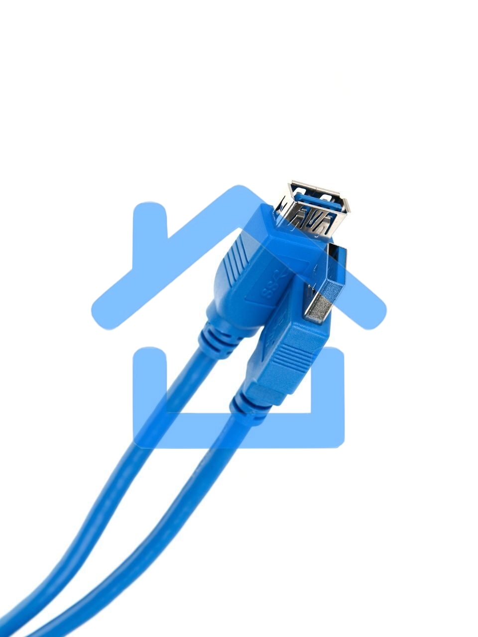 Кабель AM/AF USB3.0 0.5m VCOM удлинитель USB 3.0, VUS7065-0.5M