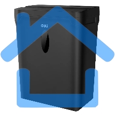 Шредер Deli ET015 черный (секр.P-4) фрагменты 5лист. 10лтр. пл.карты